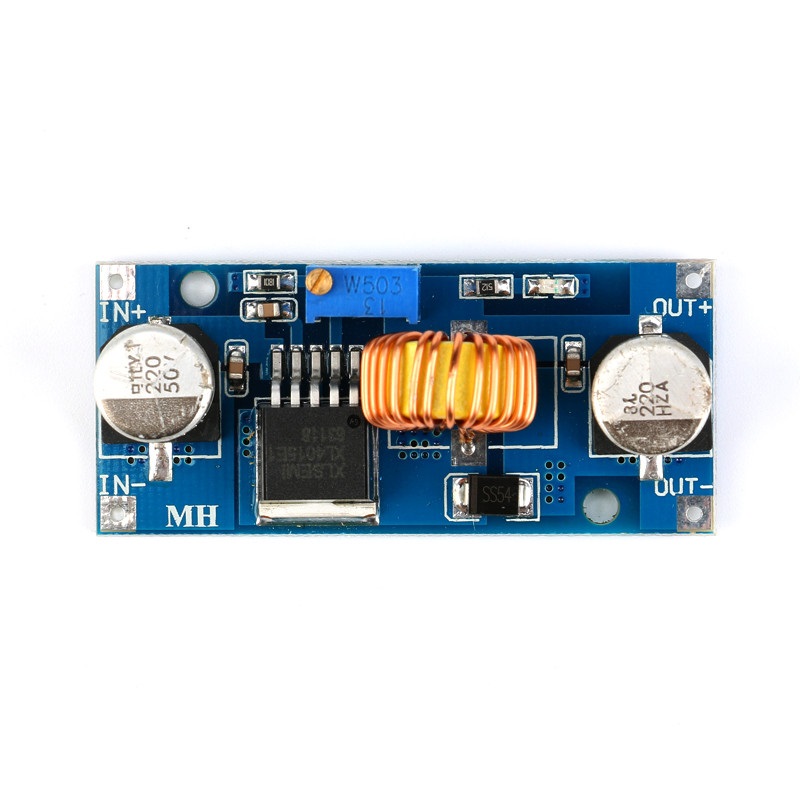 Spannungswandler XL4015 DC-DC Step-Down Modul mit Kühlkörper