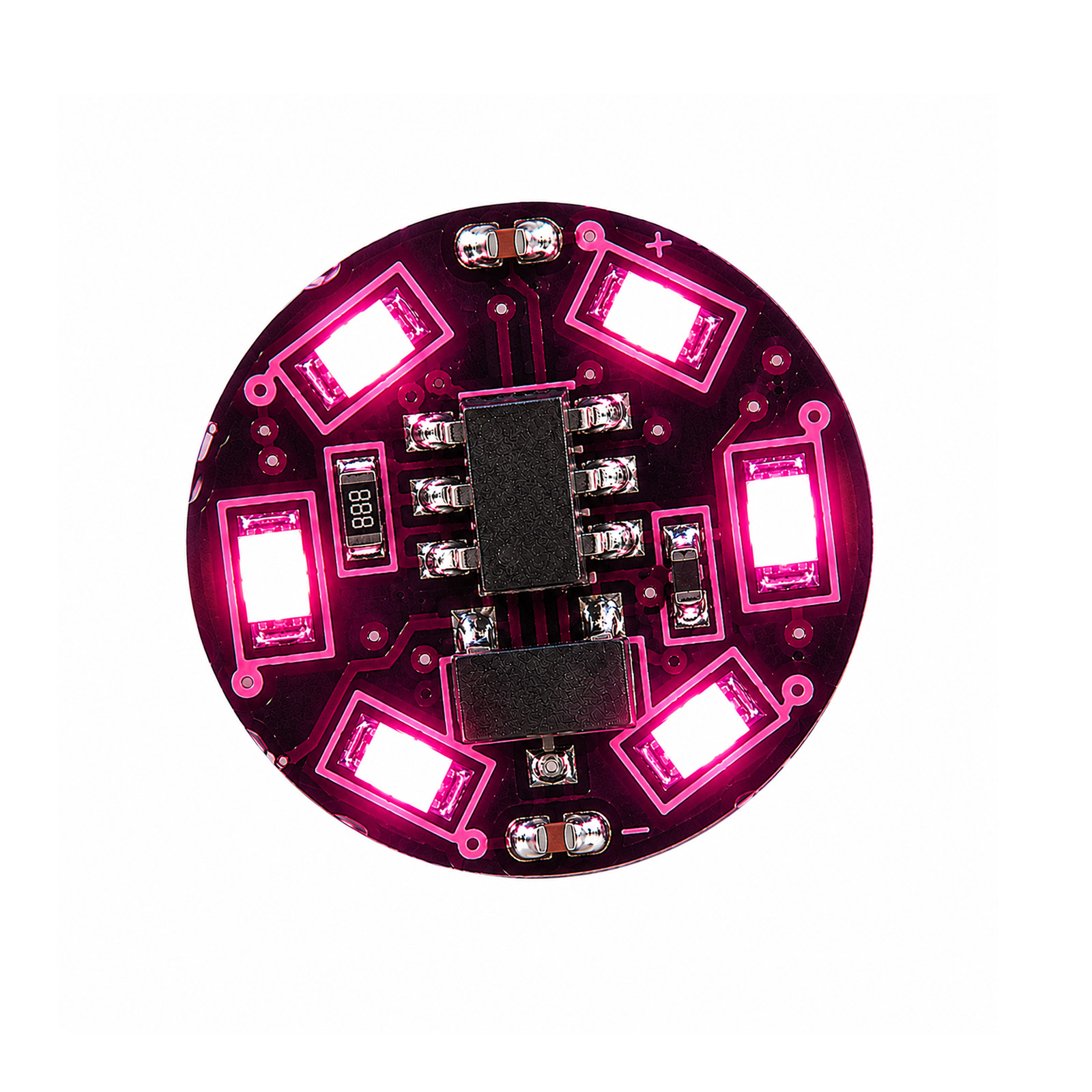 Magnetisches Mini LED-Modul Pink, 8 Modi kabellos CR927