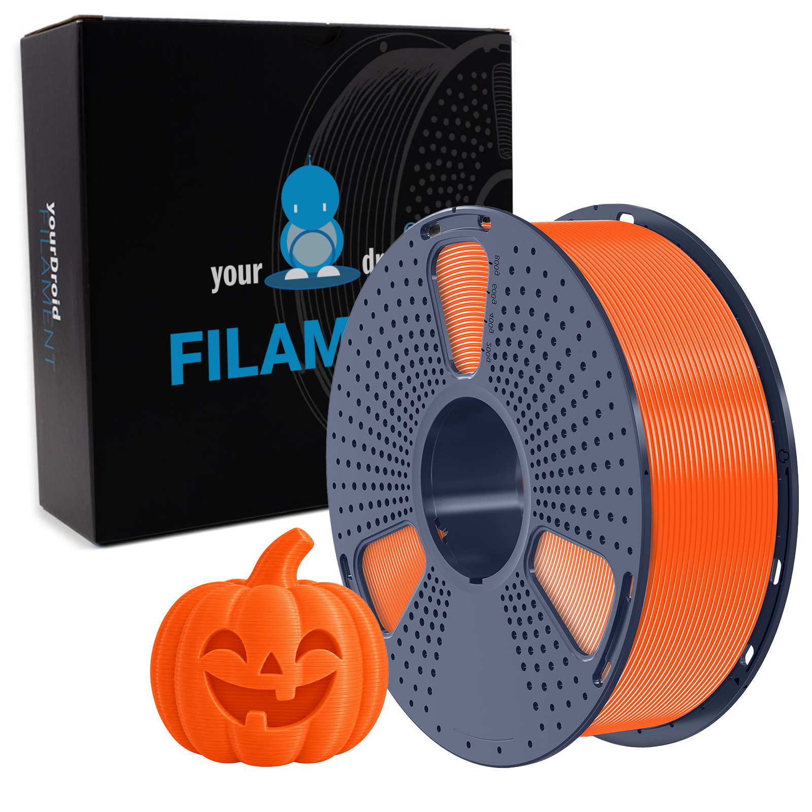 yourDroid PLA Filament Sonniges Orange 1.75mm 1kg