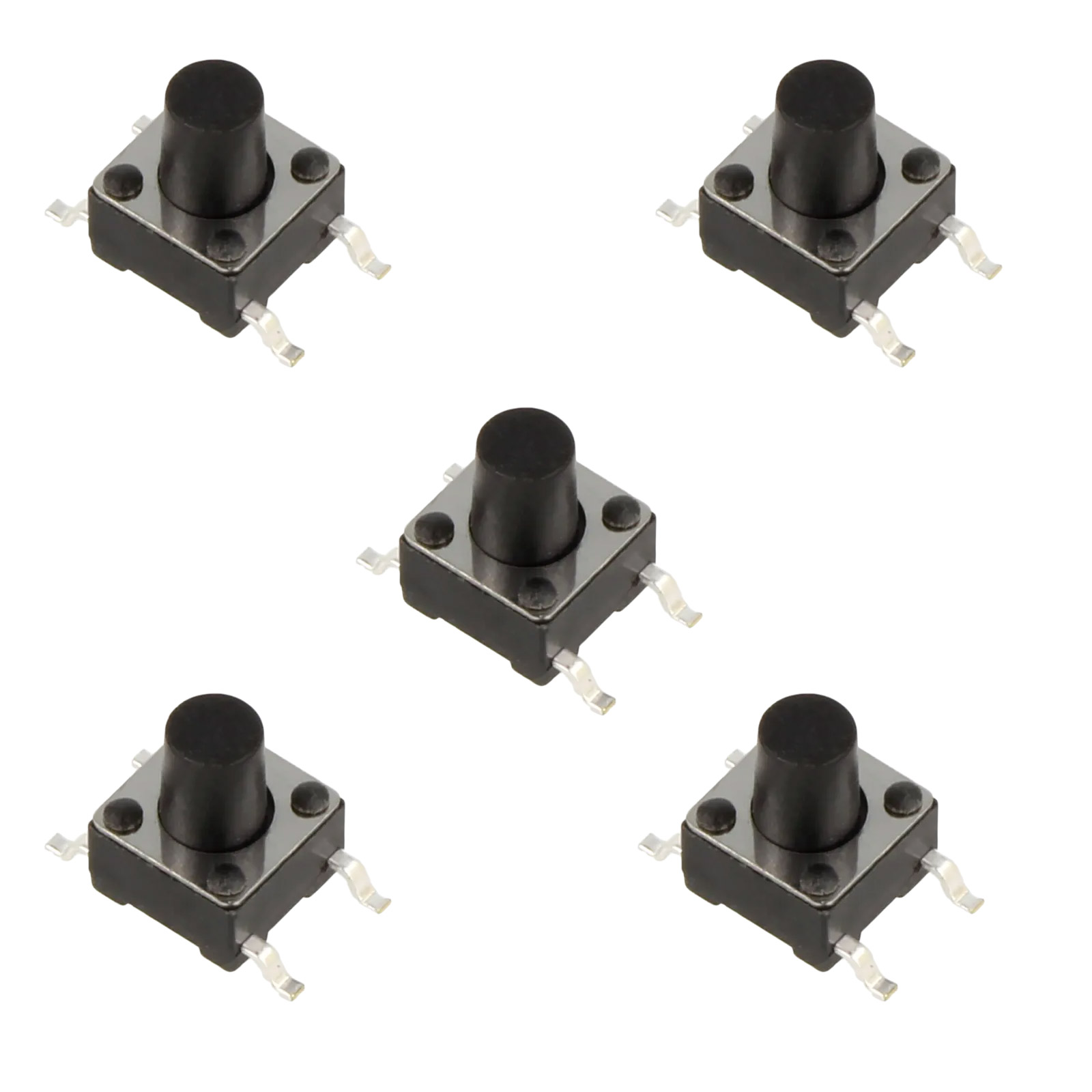10x Taster Druckknopf Microtaster 12x12x10,5mm SMD
