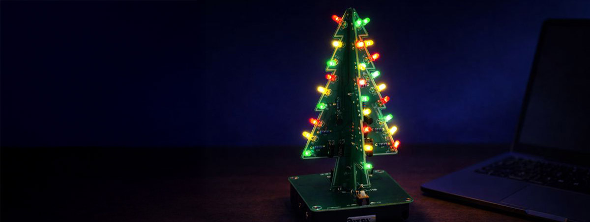 Banner LED Weihnachtsbaum