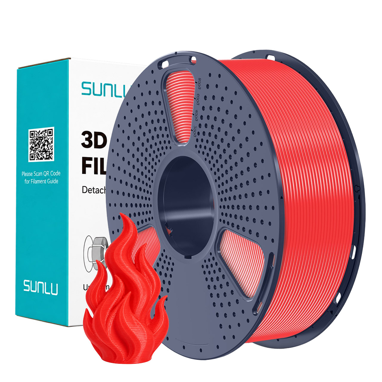 Sunlu PLA+ Filament Rot 1,75mm 1kg