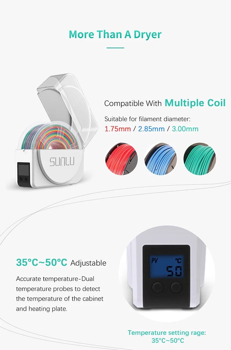 SunLu S1 Plus Filament Trockner 48W