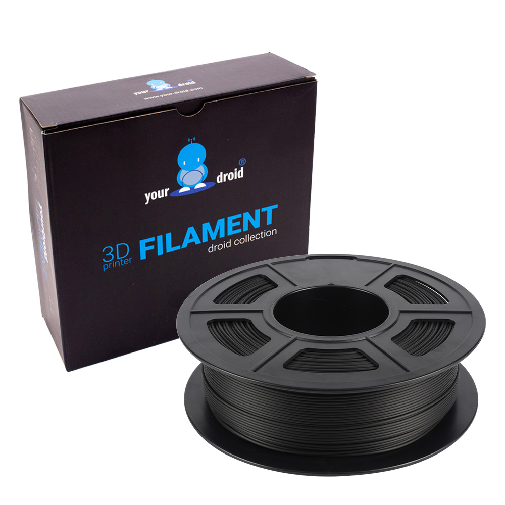 yourDroid PLA Filament Schwarz Matt 1.75mm 1kg