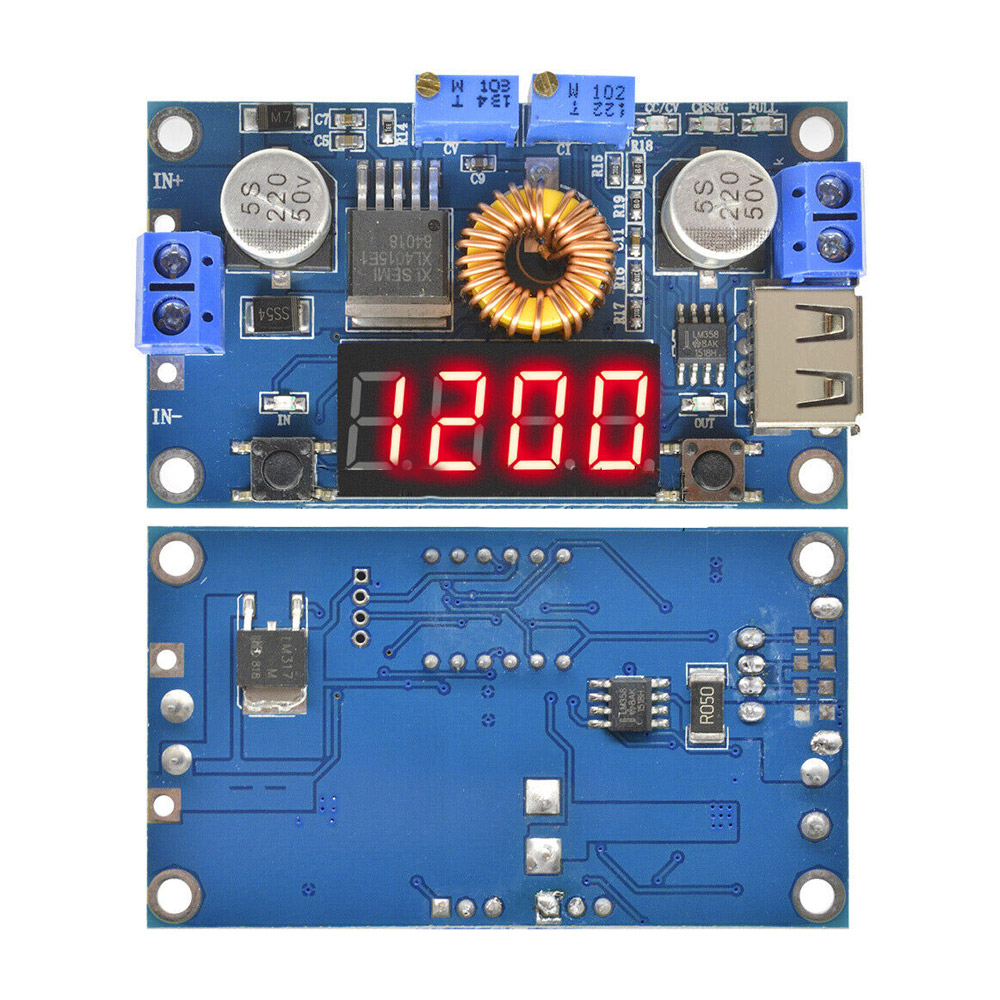 Step-Down Spannungswandler DC 5-36V auf 1.25-32V 5A mit LED Display USB