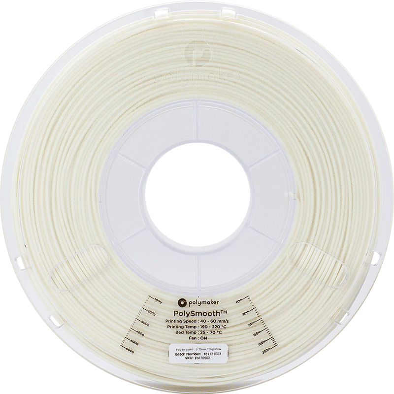 Polysmooth Filament Weiss White 1.75mm 750g