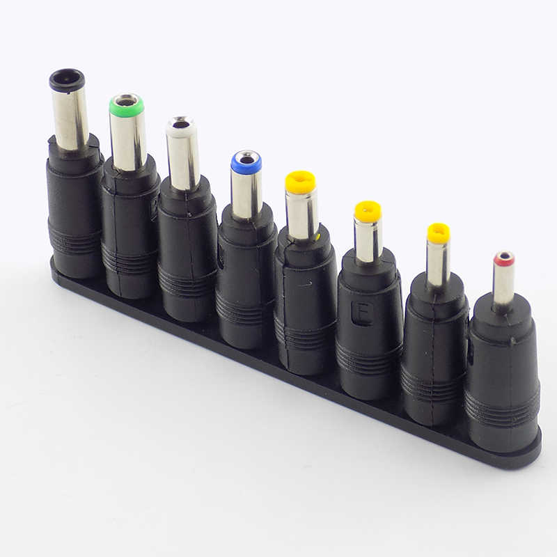 8x DC Adapter Set 5.5x2.1mm Male zu Female – Netzteilstecker Konverter Kit