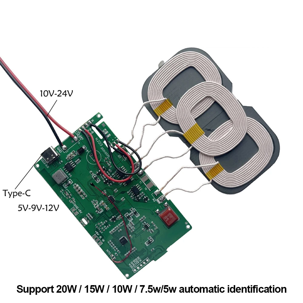 Wireless Charging Modul 20W mit USB-C