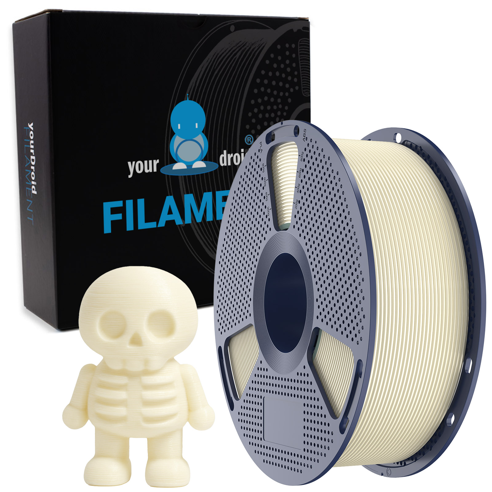 yourDroid PLA+ Filament Warmweiss Antik 1.75mm 1kg