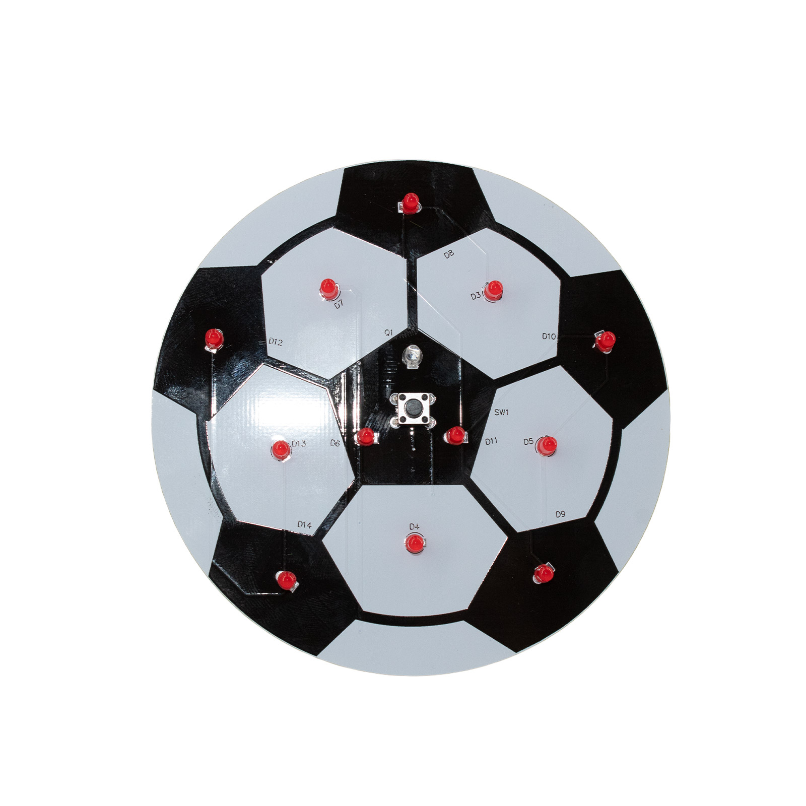 Bausatz LED-Fußball Übungsplatine zum Löten