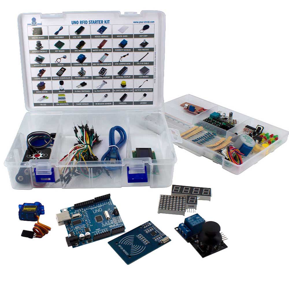 Starter Kit für Arduino UNO R3 RFID in Kunststoffbox
