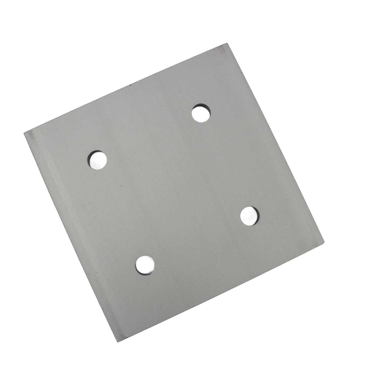 Montageplatte 100100-4 für Aluminiumprofile Silber