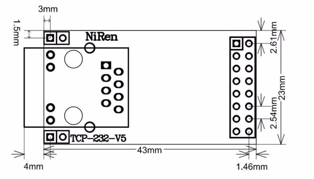 Netzwerkmodul Serial zu Ethernet Konverter CH9121