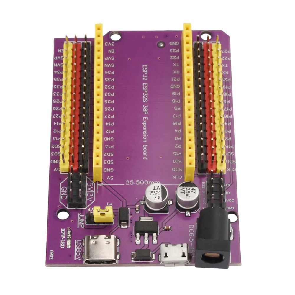 Expansion Board für ESP32 DevKitC Wroom32 38 Pins