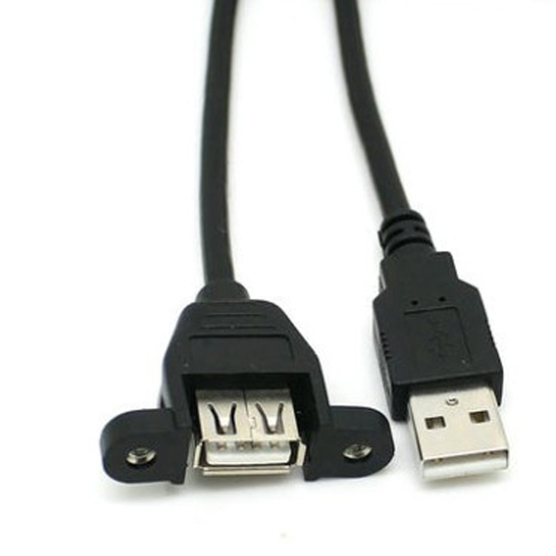 USB 2.0 A Stecker auf USB A Buchse Panel Mount 30 cm