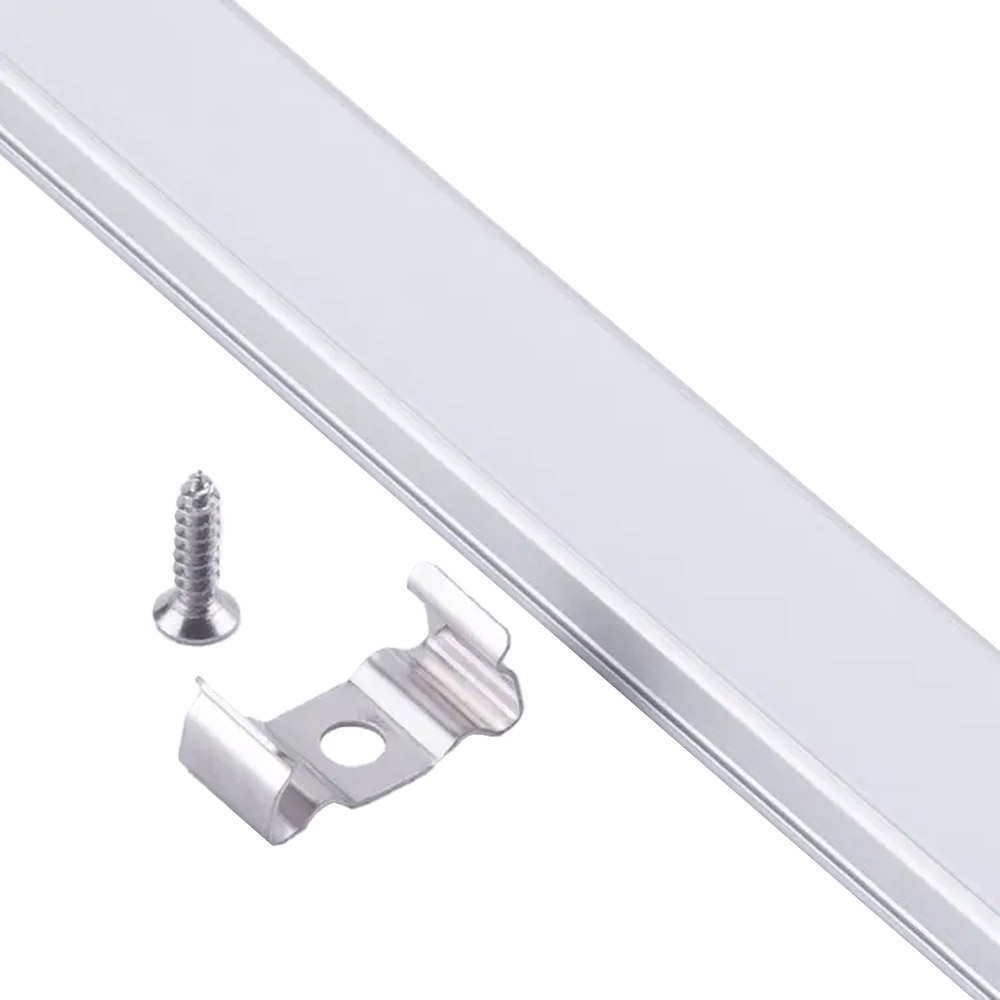 LED Aluminium Profil Schiene Einbau 17x7mm mit Abdeckung