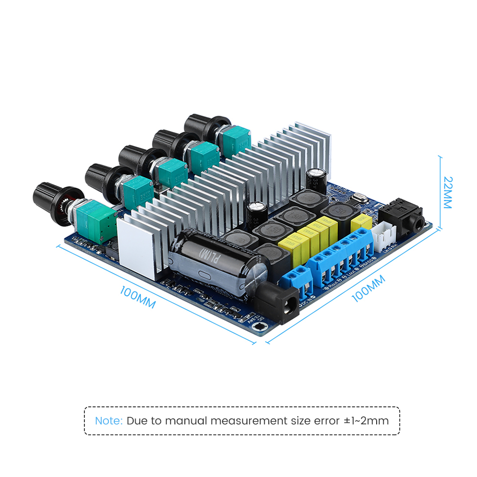 AIYIMA TPA3116 2.1 Kanal Bluetooth 5.0 Verstärker Board 2x50W + 100W Subwoofer