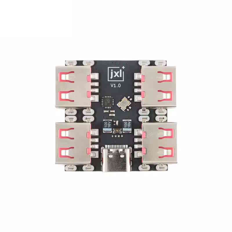 USB 2.0 HUB Modul 4-Port Erweiterung mit Type-C Eingang 40MB/s XL334P4