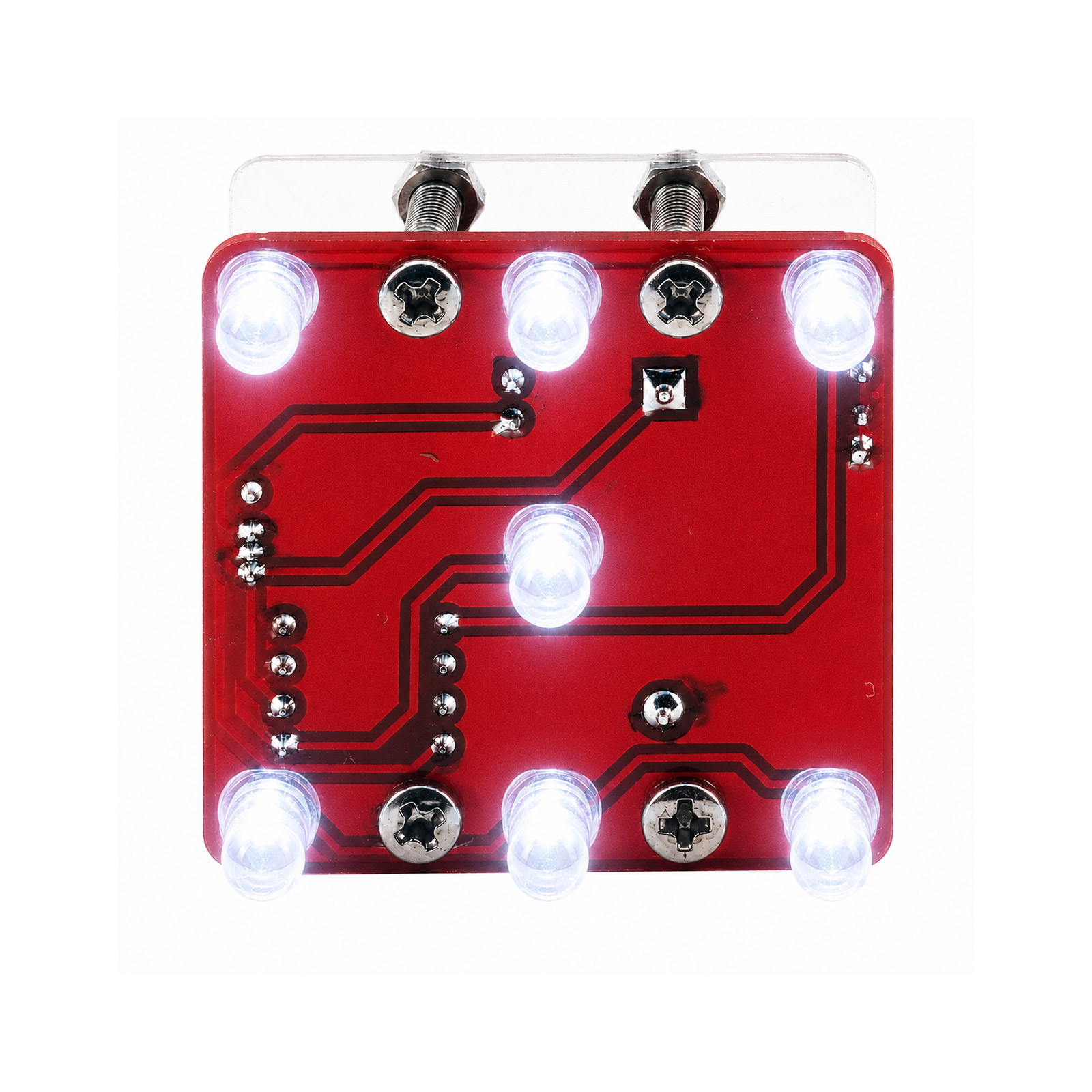 Bausatz Digitaler LED Würfel (Weiss)