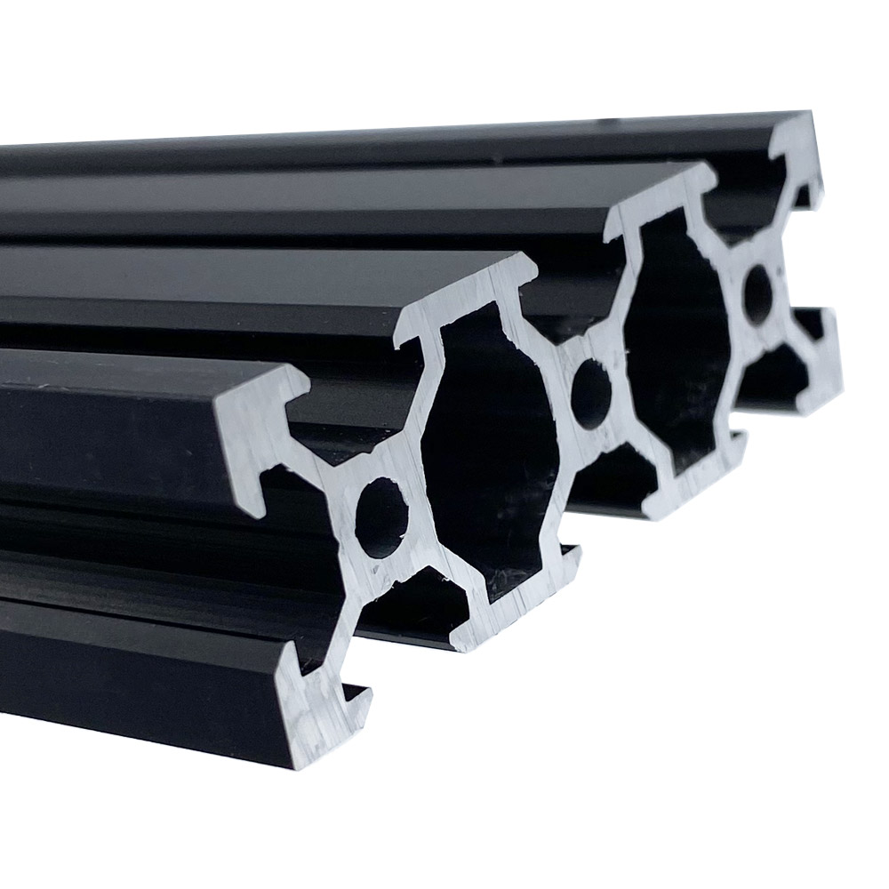 V-Slot Aluminiumprofil 2060 1 Meter schwarz