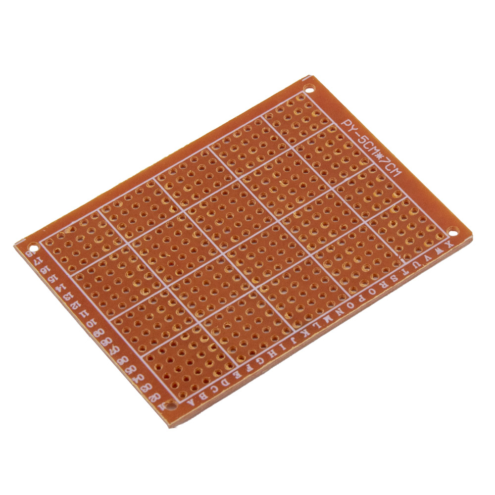 10x Lochrasterplatine einseitig universal 5*7cm 2.54mm