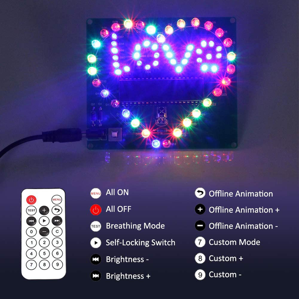 Bausatz Love LED-Herz zum Löten