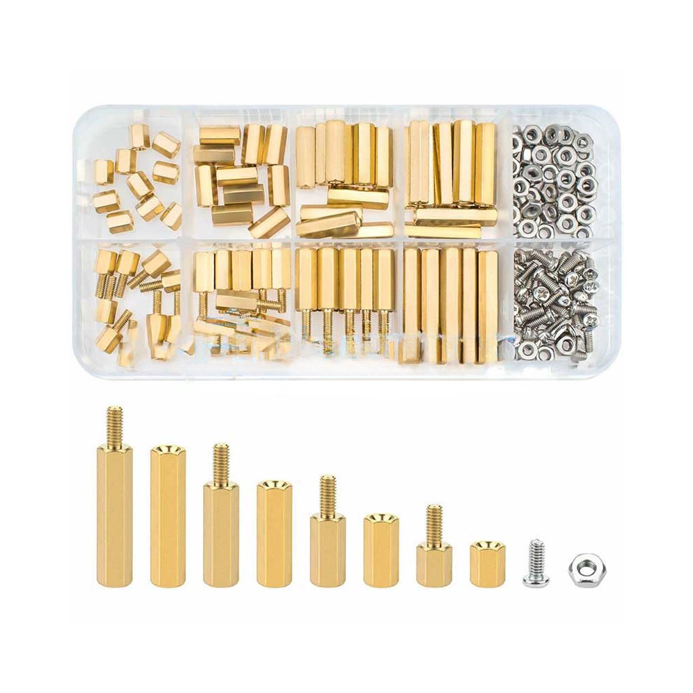 Messingabstandshalter M3 200 Stück im Sortiment