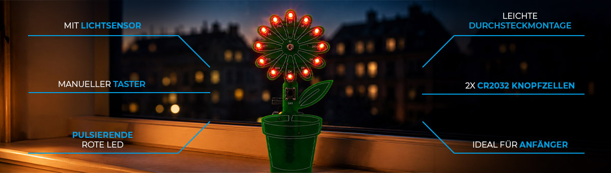 LED Blume Bausatz
