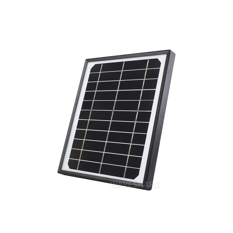 Waveshare Monokristallines Silizium-Solarpanel 5,5V 6W Wasserfest mit Ständer