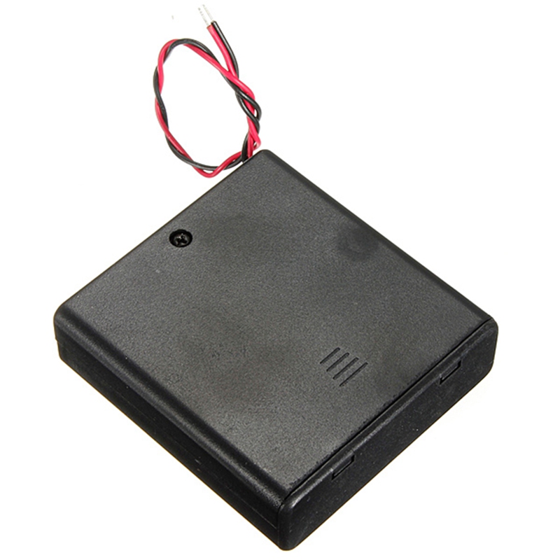 Batteriehalter für 4x AA Batterien 6V mit An/Aus-Schalter