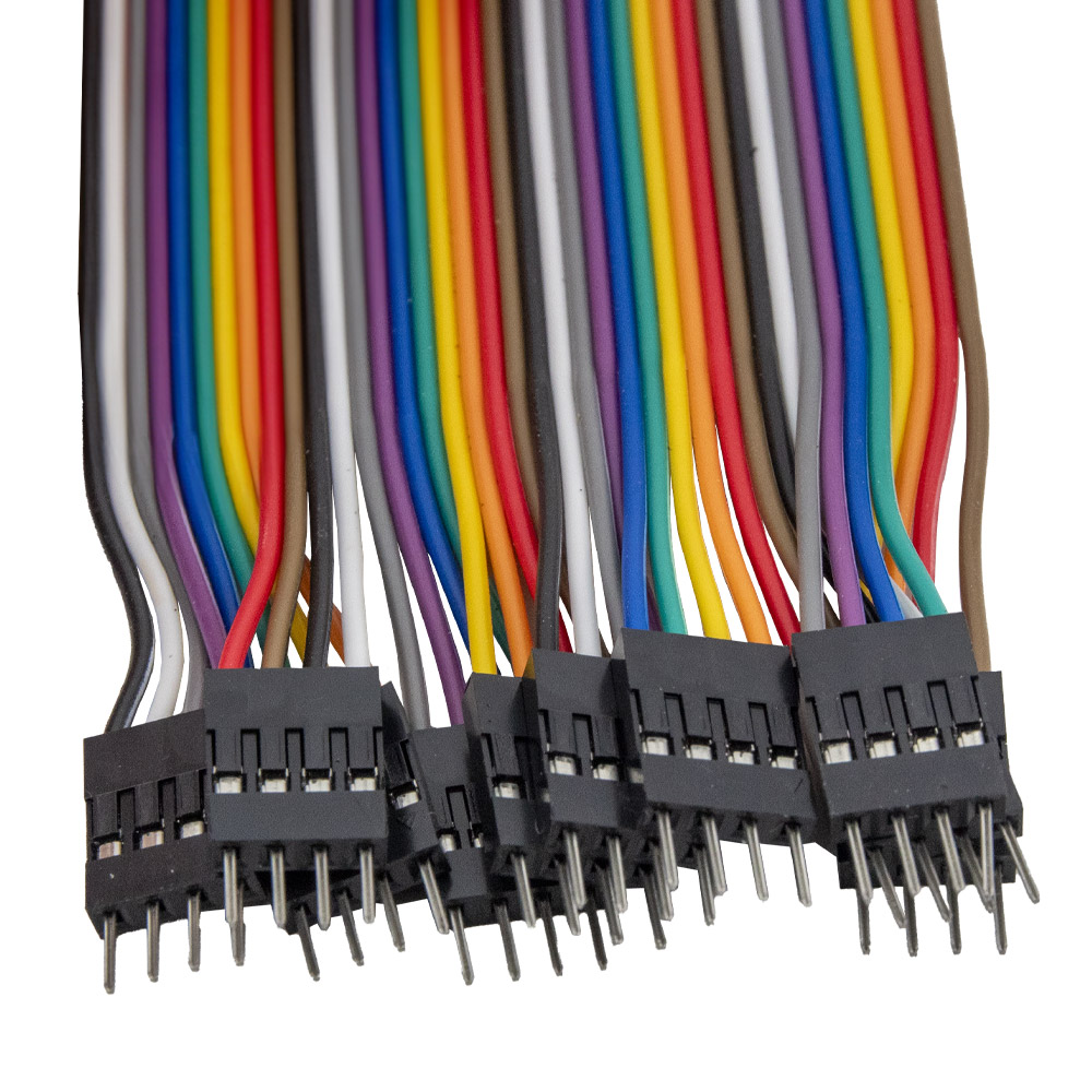 10x 4 Pin Dupont Kabel Buchse-Stecker 30 cm