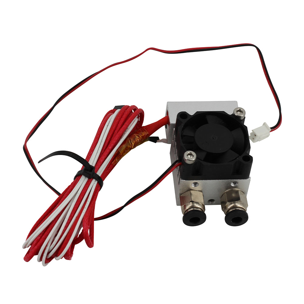 2 in 1 out Dual Extruder Hotend 12V 1.75mm