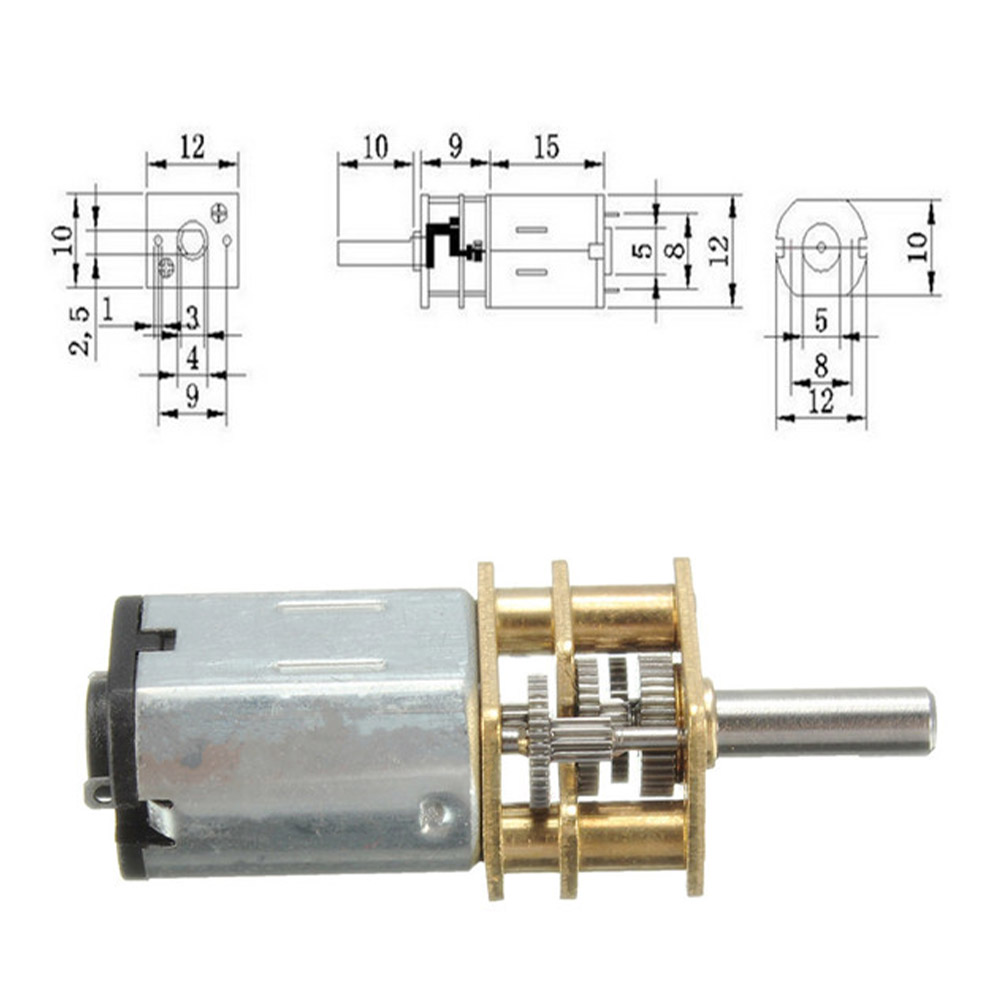 Getriebemotor 6VDC 30Upm N20 12mm