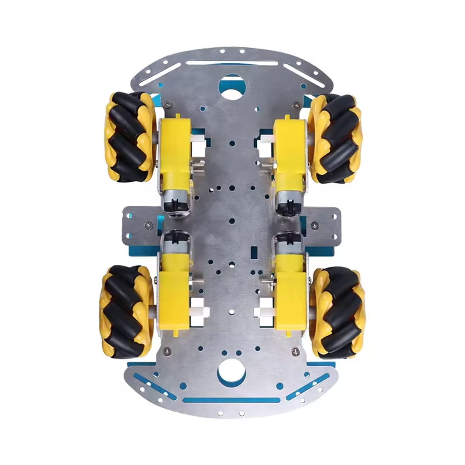 4WD Smart Car Alumium Chassis Mecanum Wheels