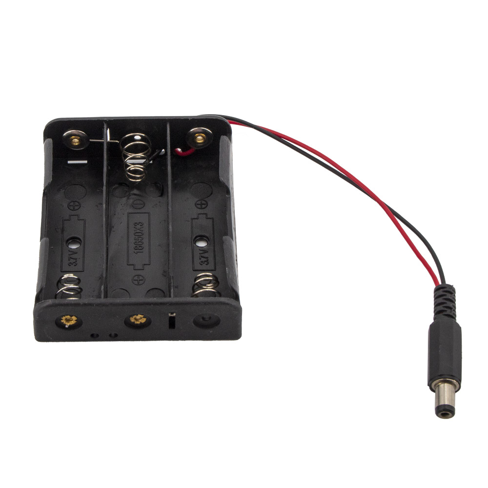 Batteriegehäuse für 3x 18650 mit DC-Stecker