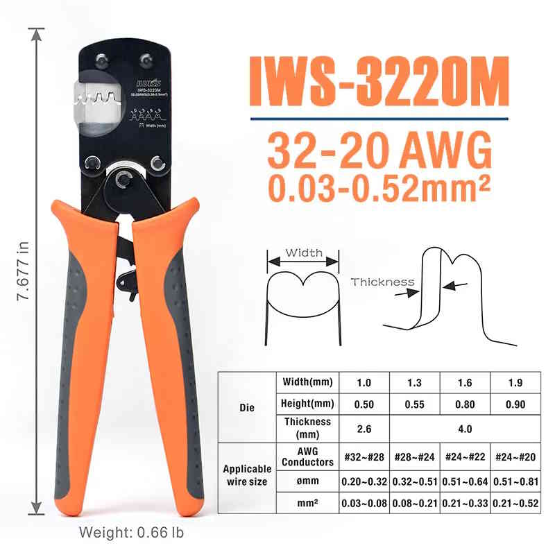 Crimpzange IWISS 3220M