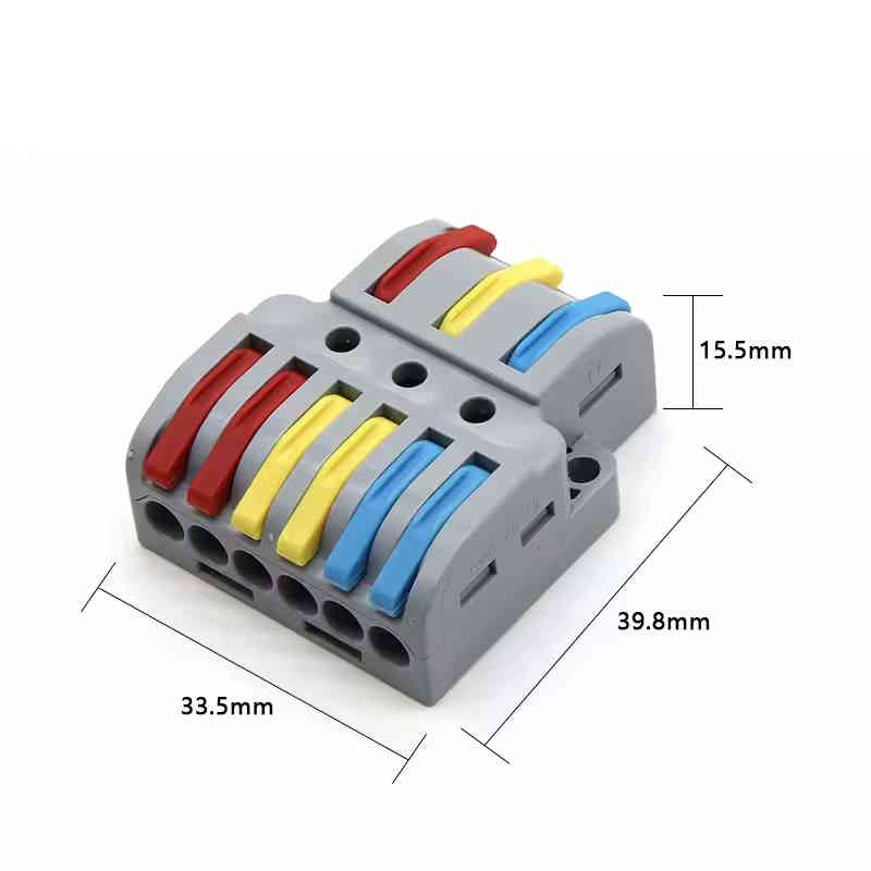 Universal Kabelverbinder Splitter 3 zu 6 Draht