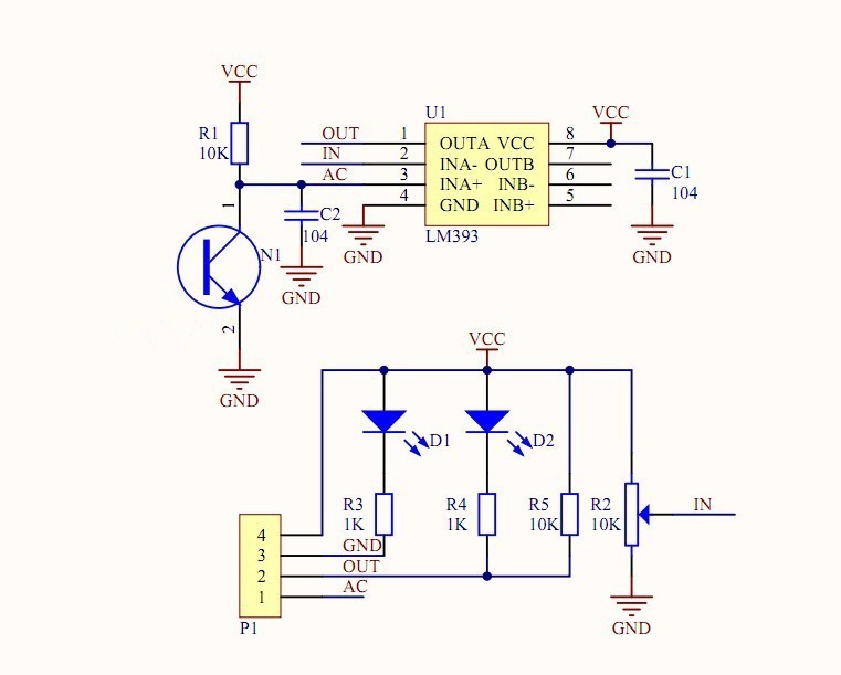 Flammensensor Infrarotempfänger Modul mit LM393 Chip