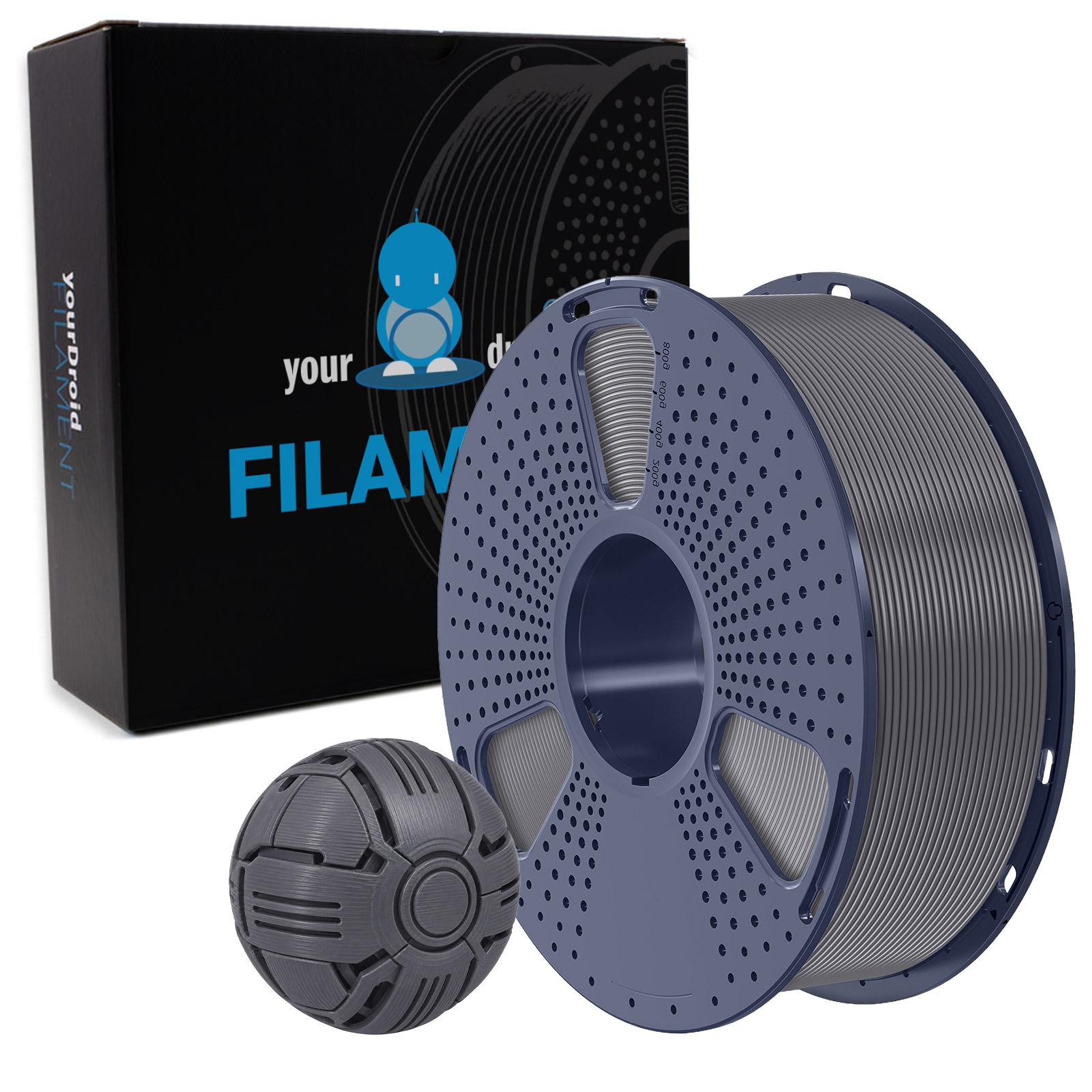 yourDroid TPU 90A Filament Grau 1.75mm 1kg