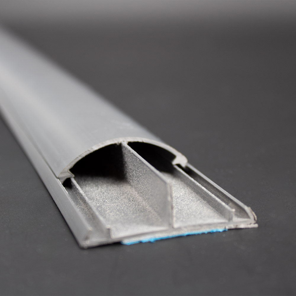 20x 1m Bodenkanal 15x50mm grau Selbstklebend
