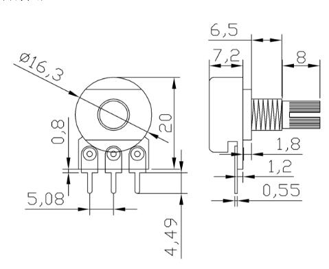 Potentiometer Sortiment 1K-1M (9 Stück)