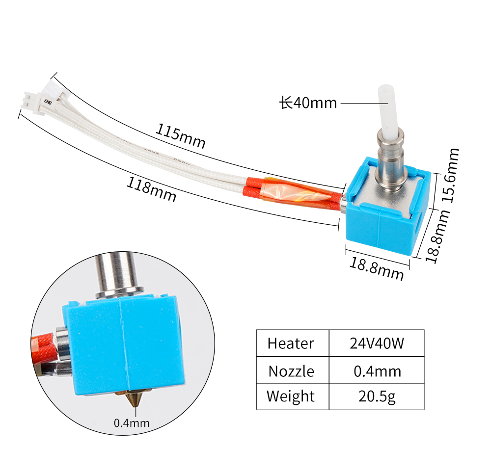 Hotend Kit für Anycubic Kobra