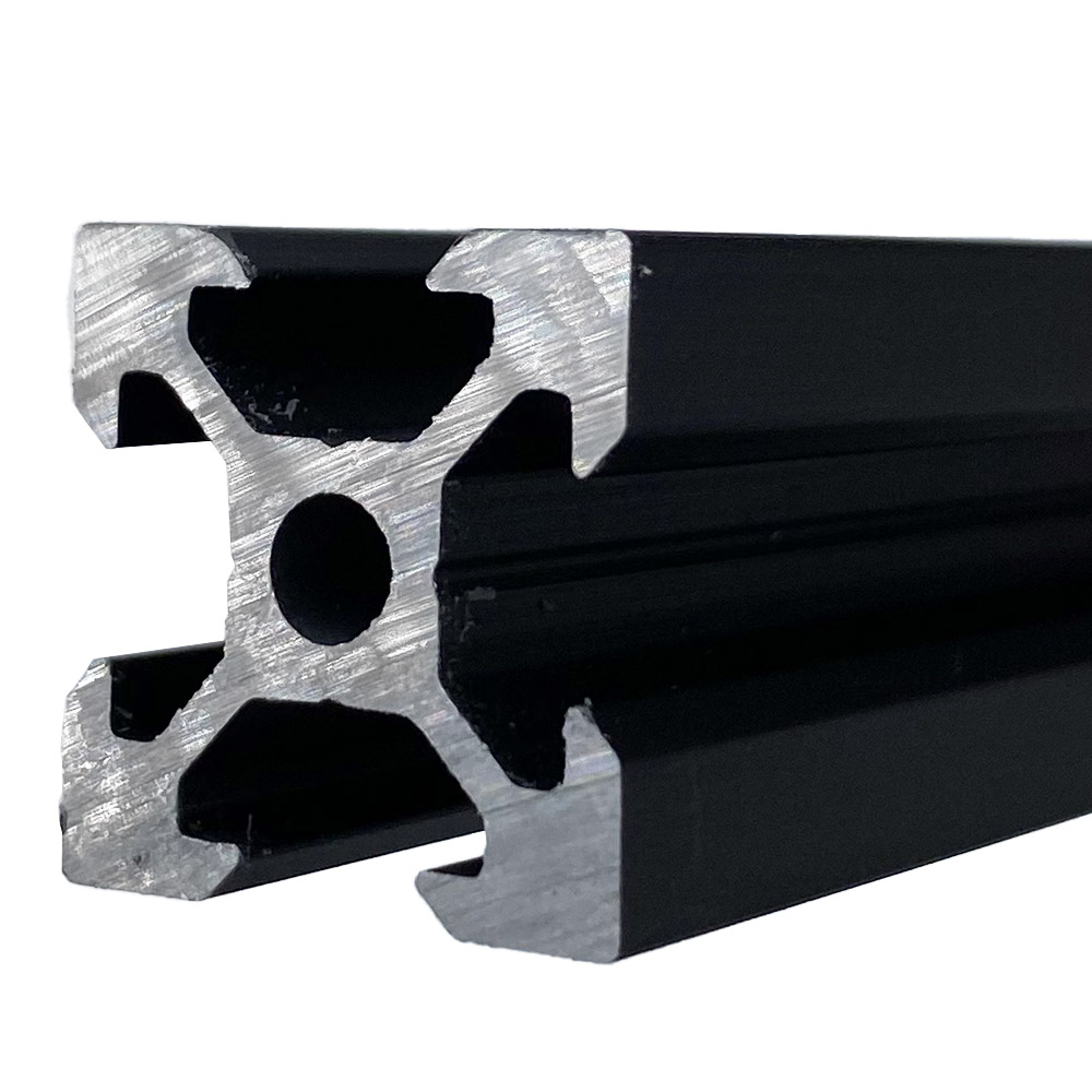 6x V-Slot Aluminiumprofil 2020 1 Meter schwarz