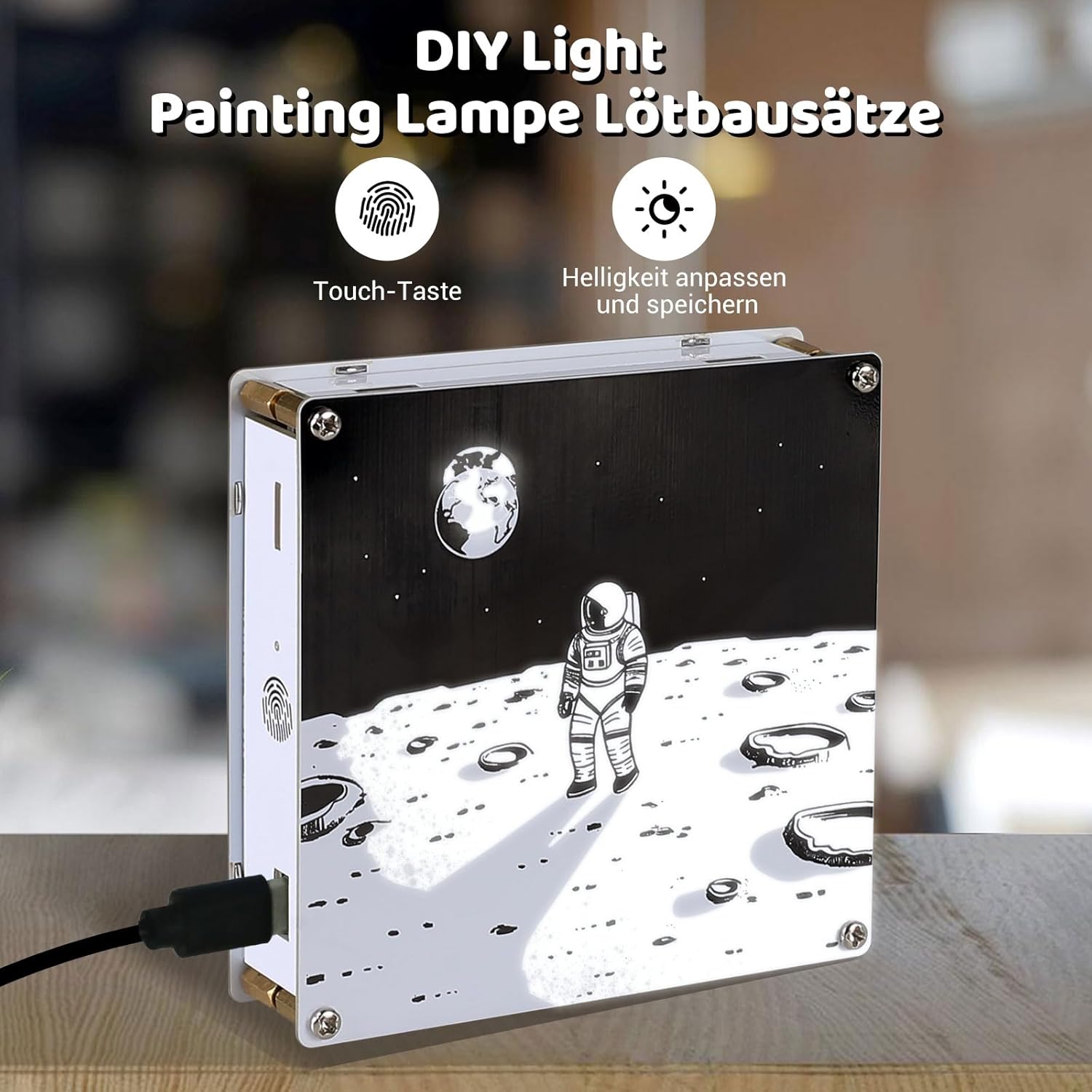 Bausatz Doppelseitige PCB-Lampe mit Dimmfunktion