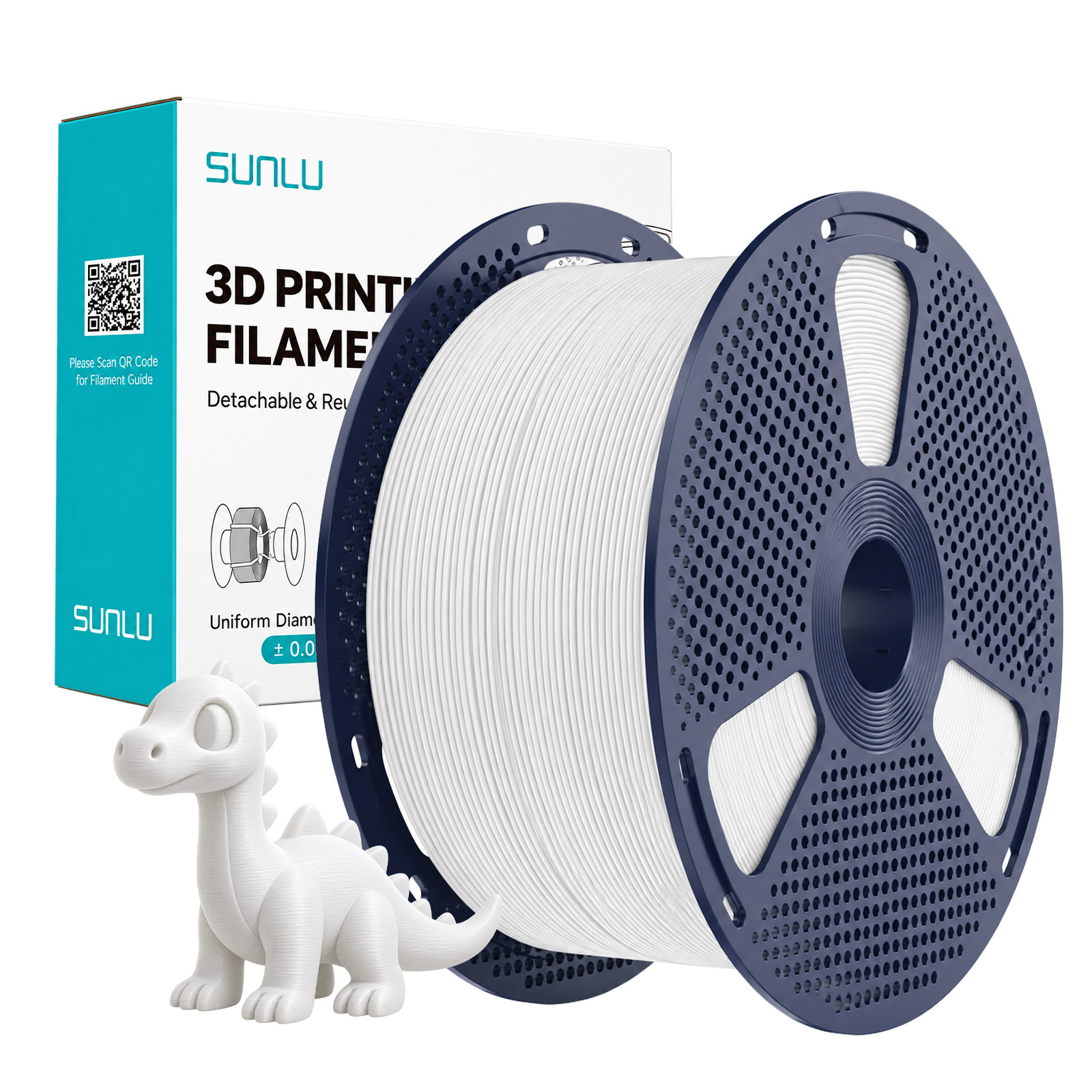 Sunlu PETG Filament White 1.75mm 5kg