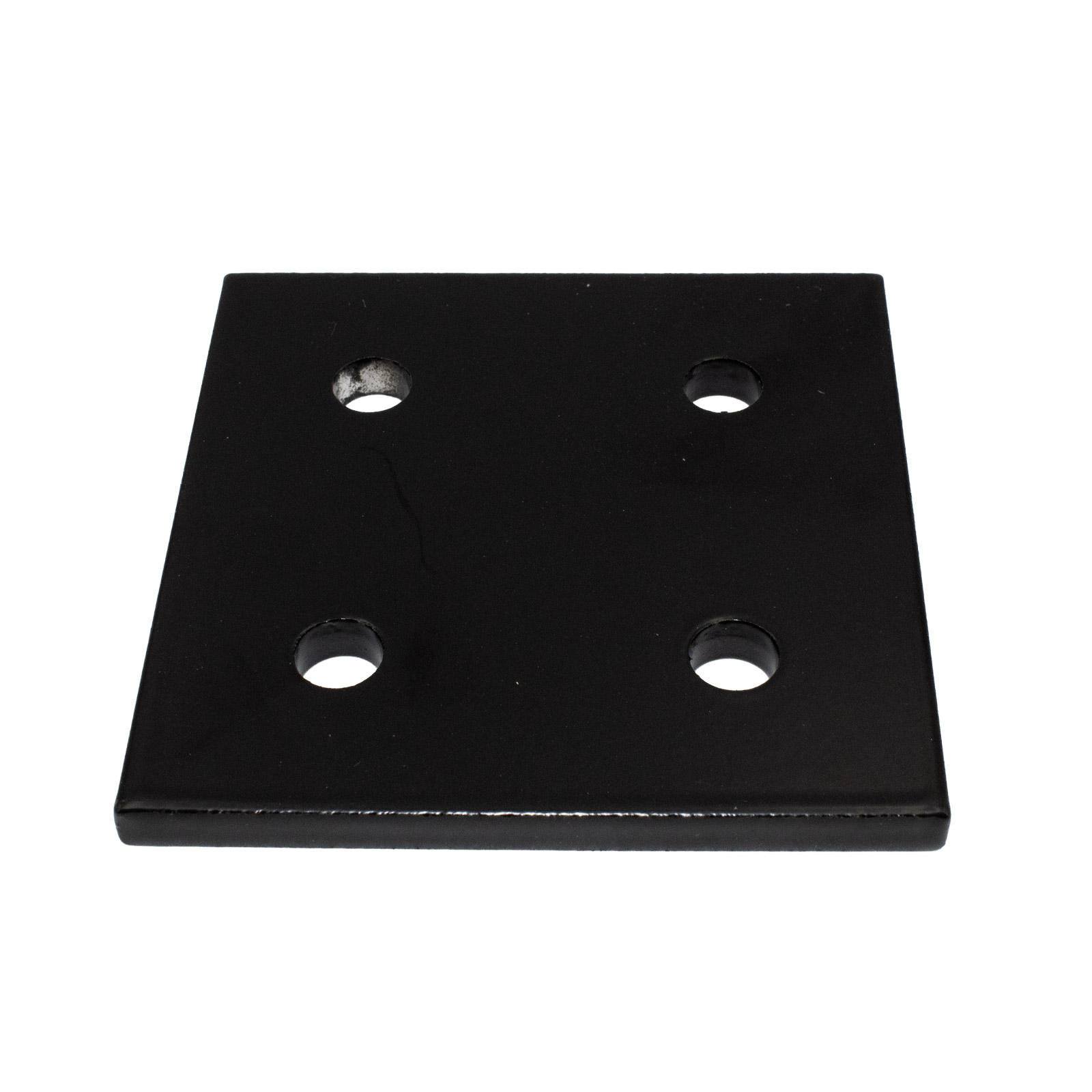 Montageplatte 6060-4 für Aluminiumprofile Schwarz
