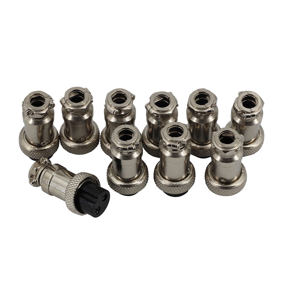 10x GX16 2 Pin Stecker + Buchse