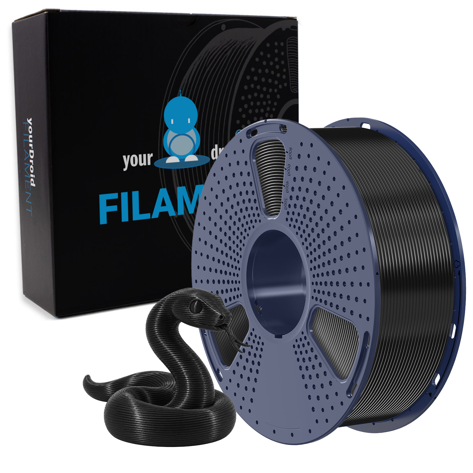 YourDroid ASA Filament Schwarz 1.75mm 1kg