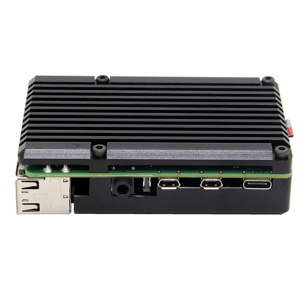 Armor Aluminium Gehäuse (Schwarz) für Raspberry Pi 4B