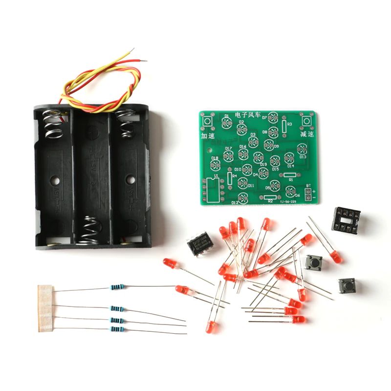 Bausatz Elektronische LED Windmühle